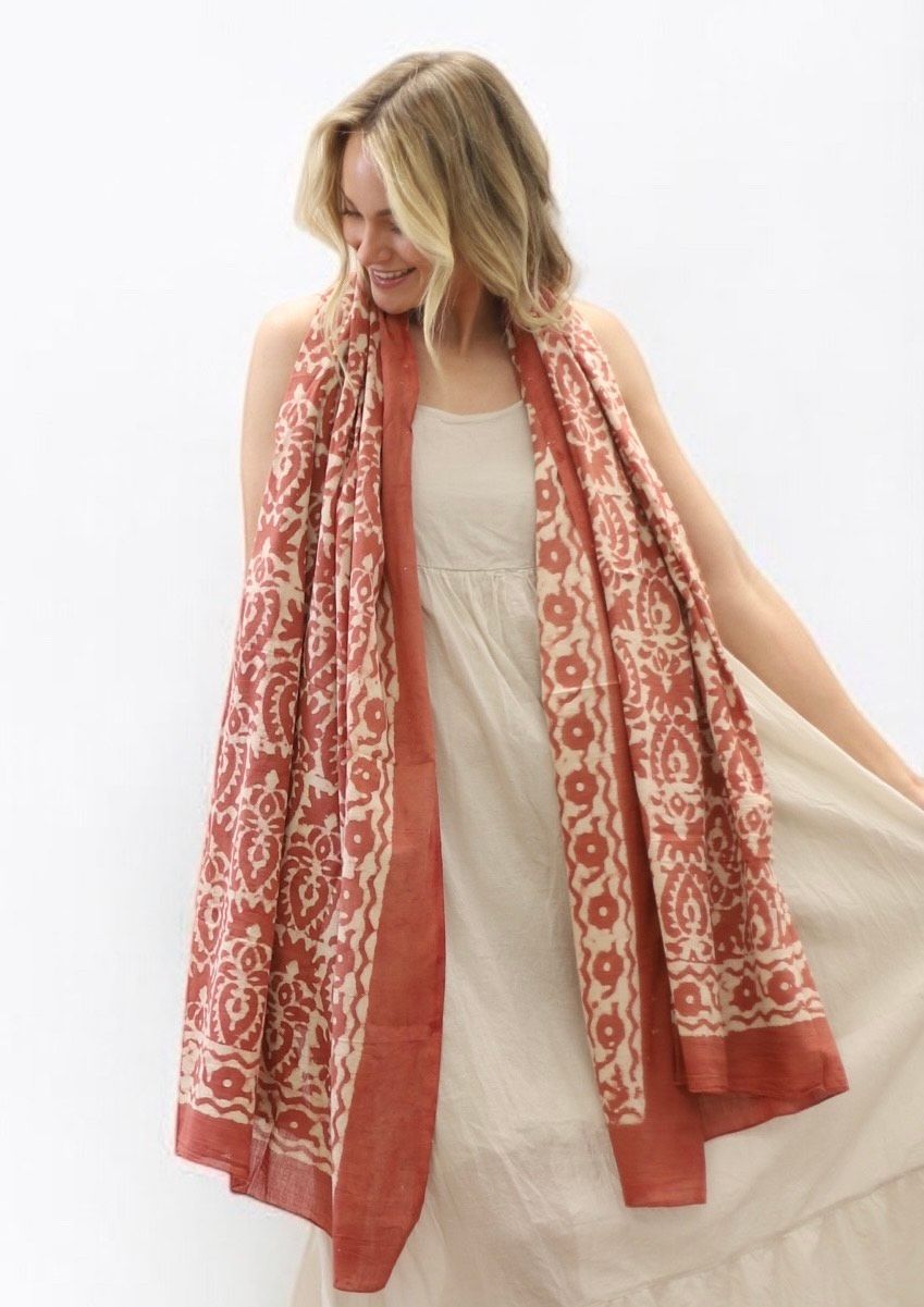 Old Rose Pareo/Scarf