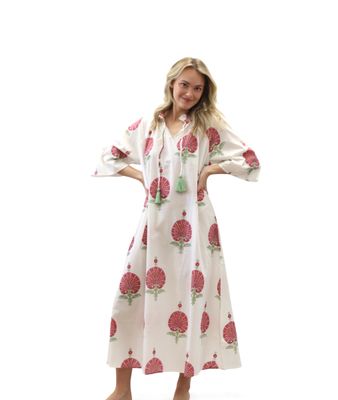Butterfly Kaftan- Pink Pop Shell