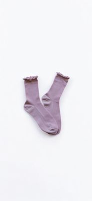 Ruffle Socks- Petal