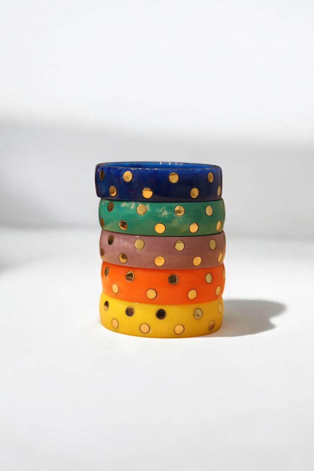 Resin &amp; Brass Bangle
