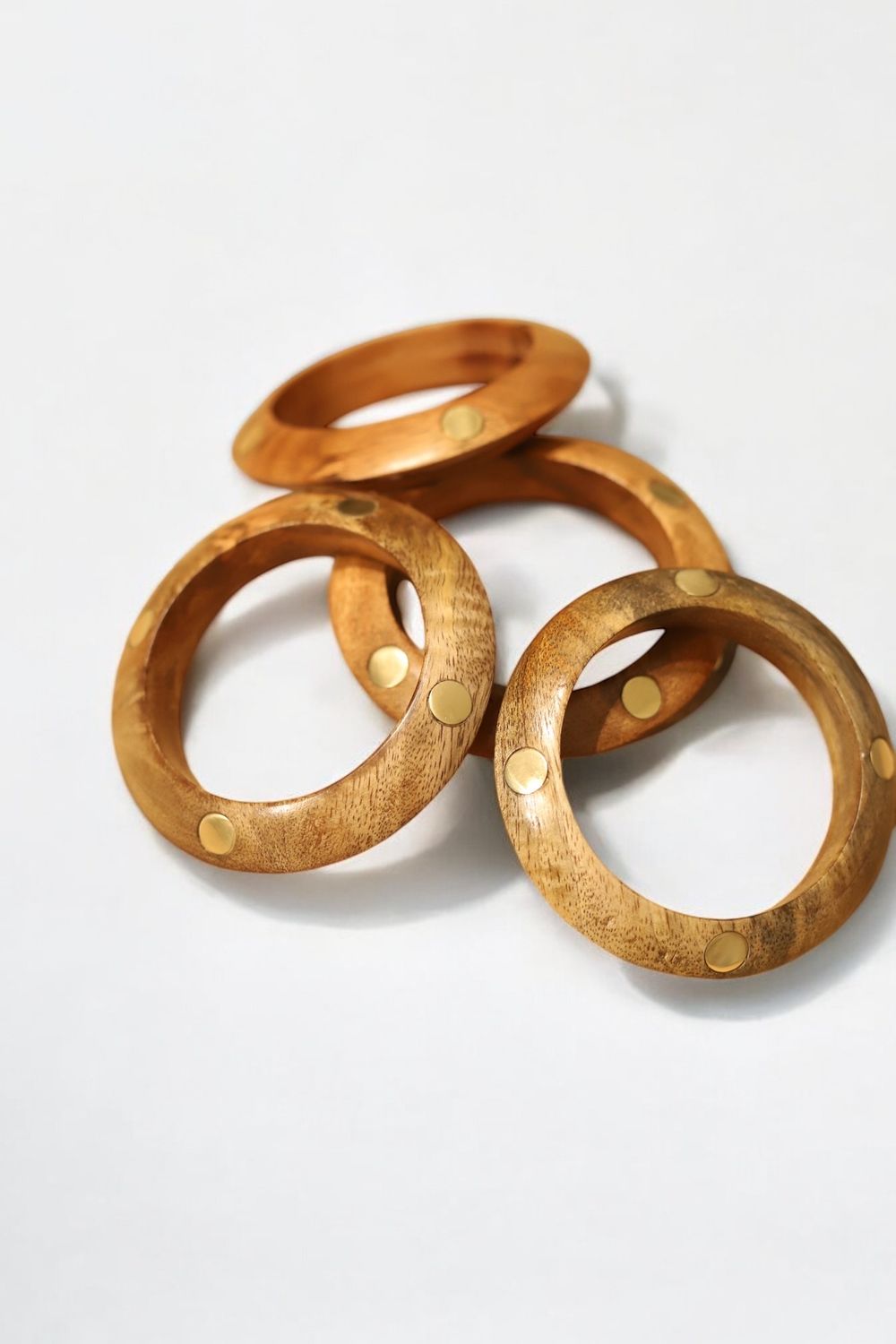 Wood &amp; Brass Space Bangle