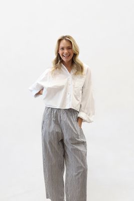 Poplin Trousers- Maritime Stripe