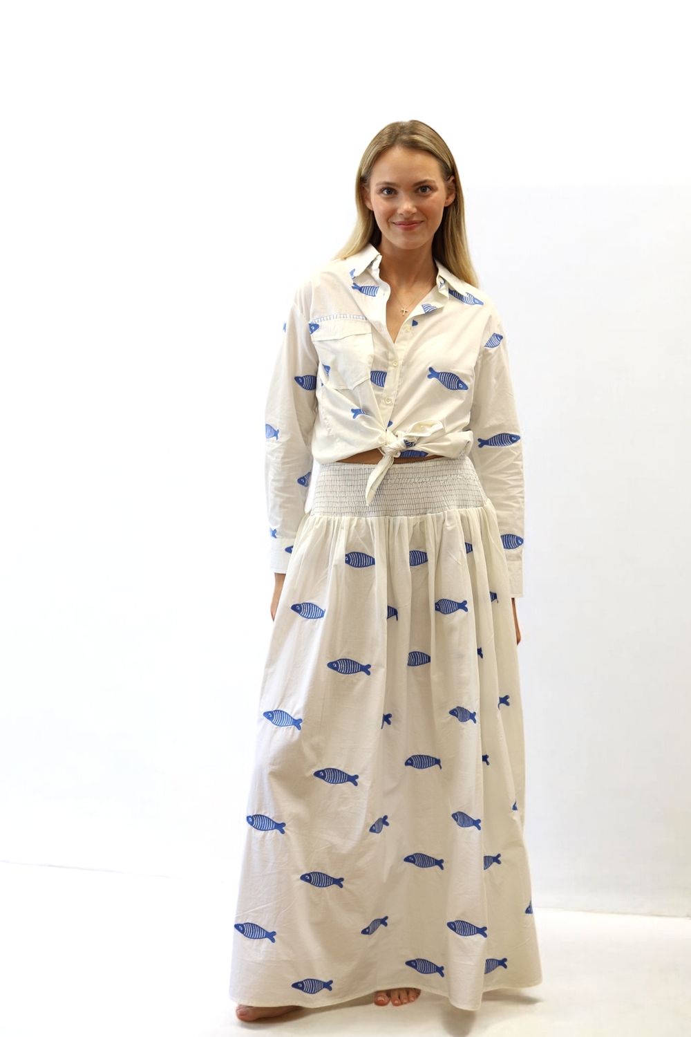 Poppy Skirt-Embroidered Pez