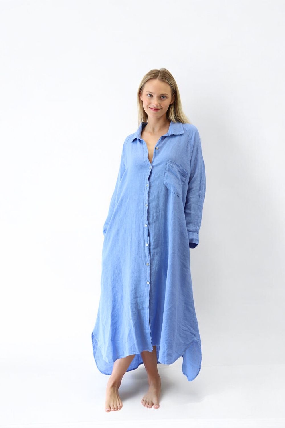 Sally Linen Shirtdress