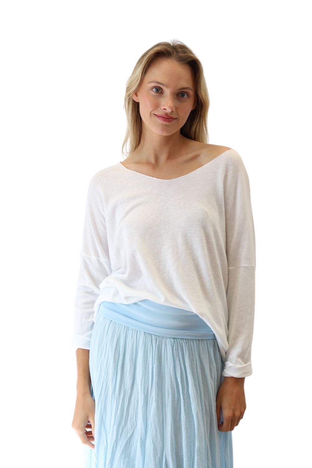 Beach Sweater Tee - White