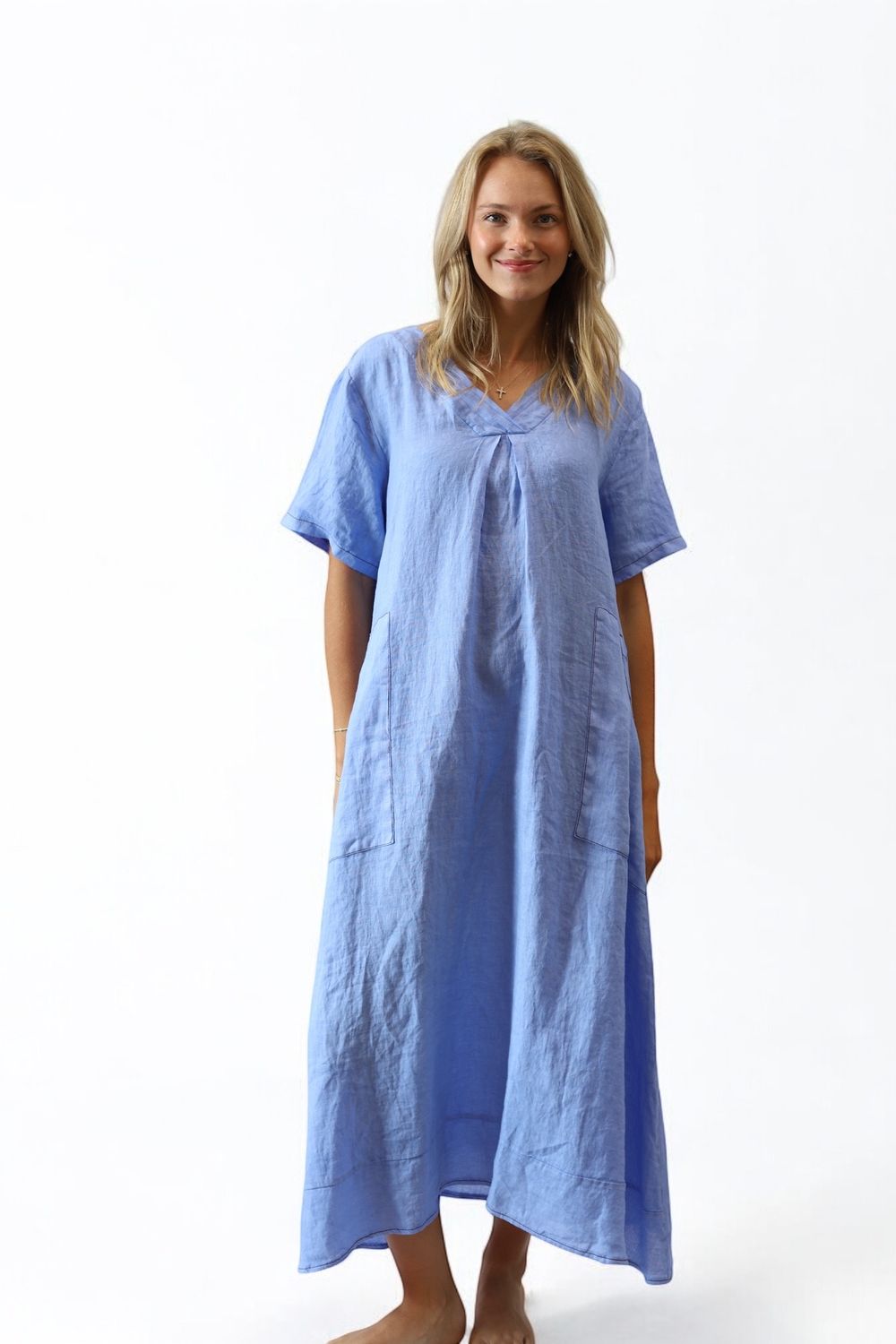 Contrast Stitch Kaftan