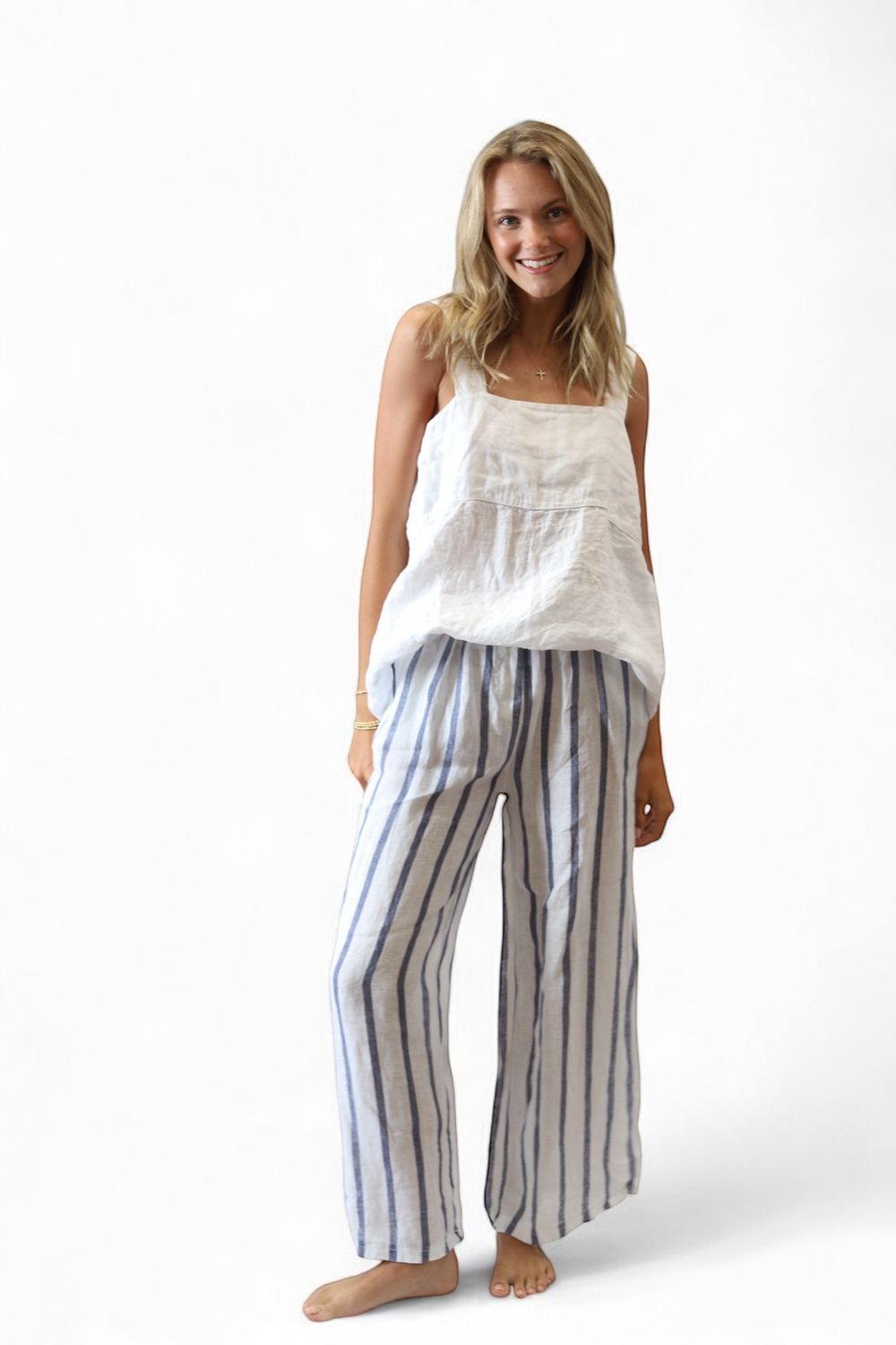 Sailor Stripe Linen Pants