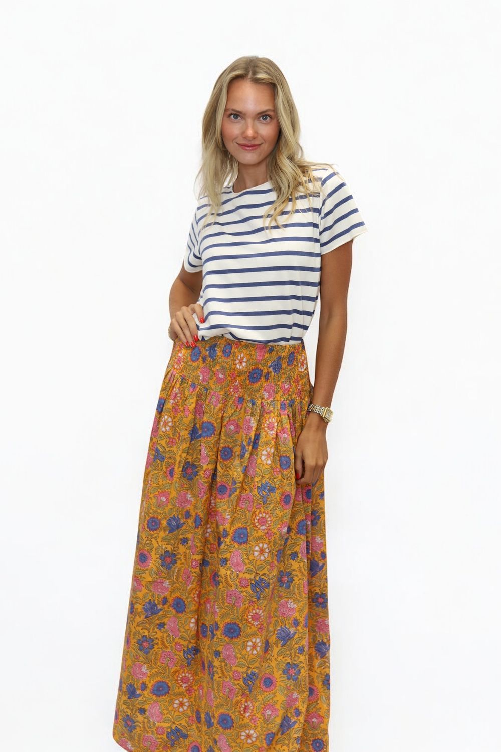 Poppy Skirt- Sunset Flower