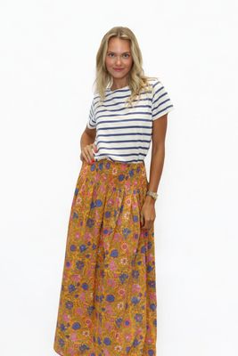 Poppy Skirt- Sunset Flower