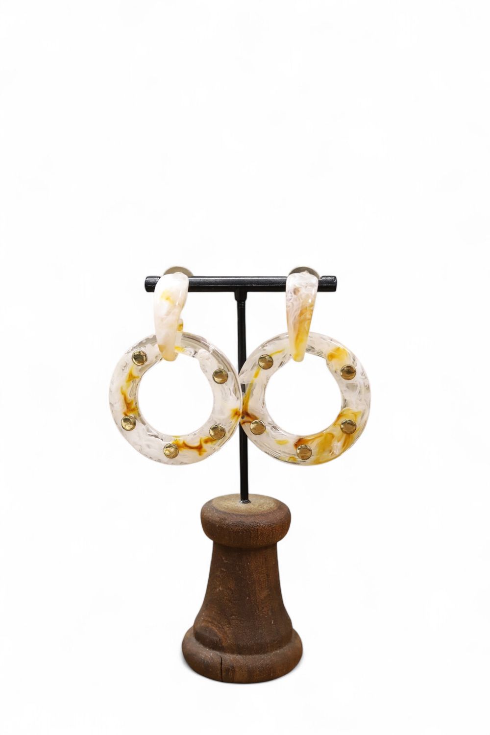 Handmade Door Knocker Earrings- Saltwash &amp; Brass