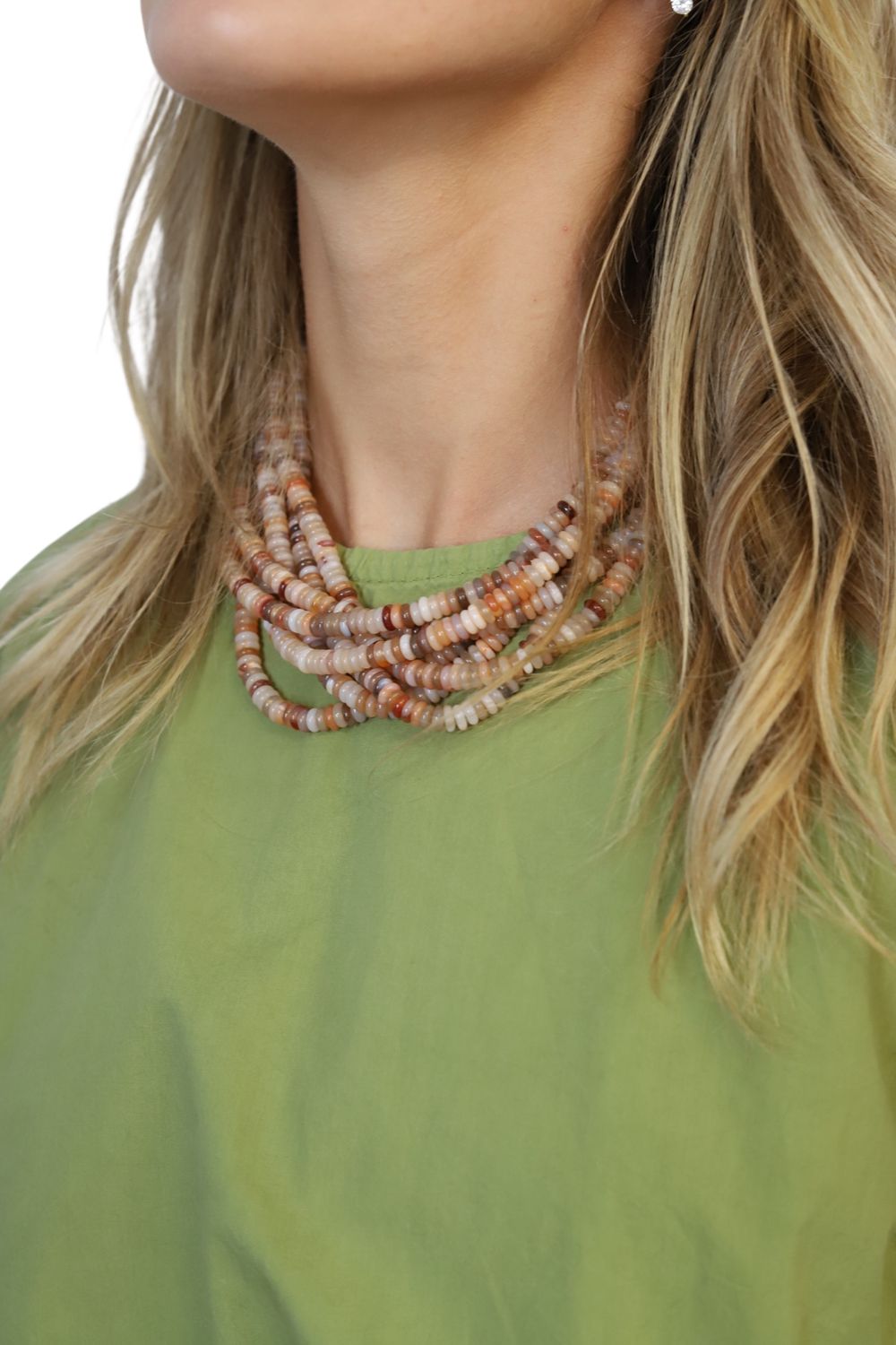 Rust Beaded Collar