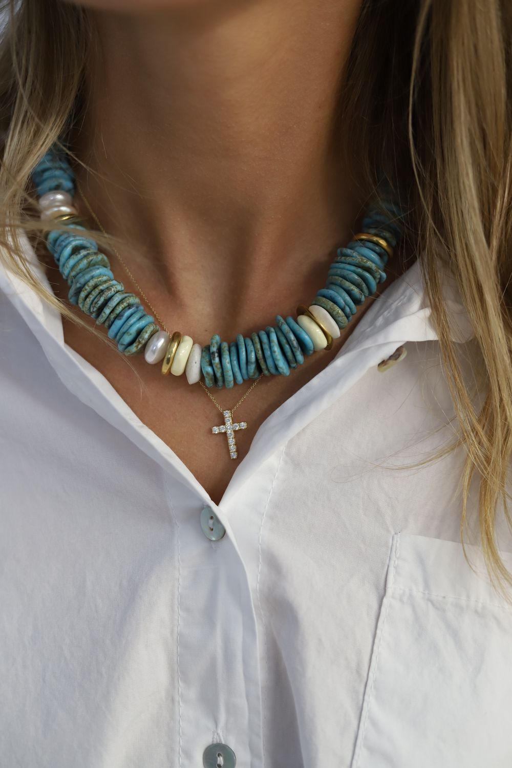 Gayle Turq Beaded Statement Necklace