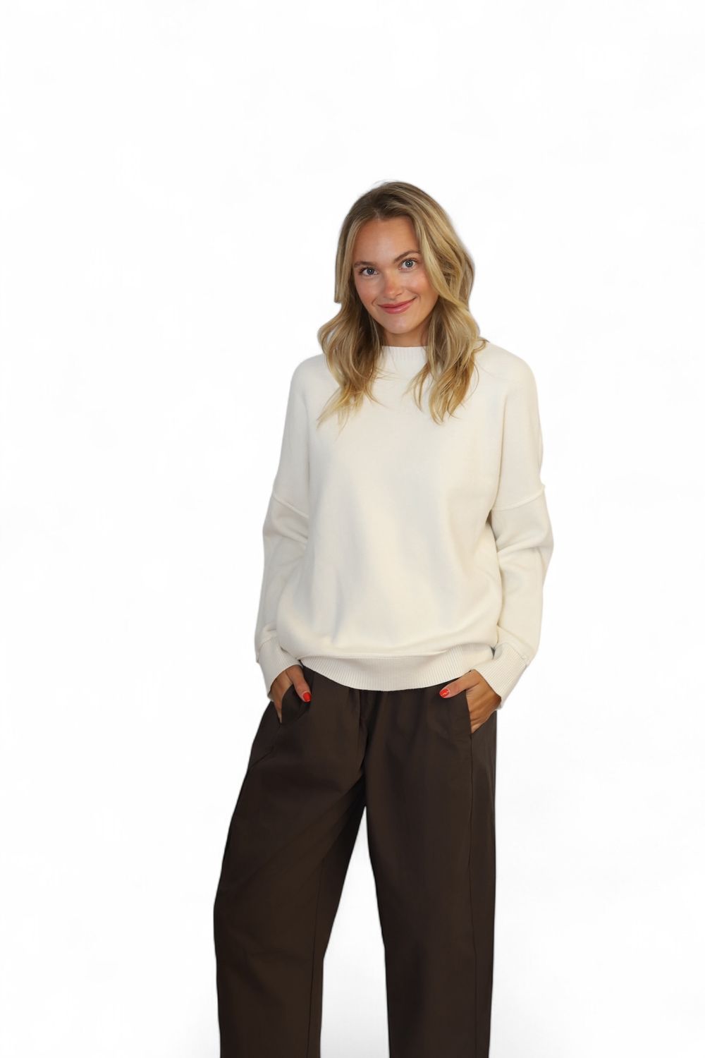 Everyday Poplin Trousers Chocolate