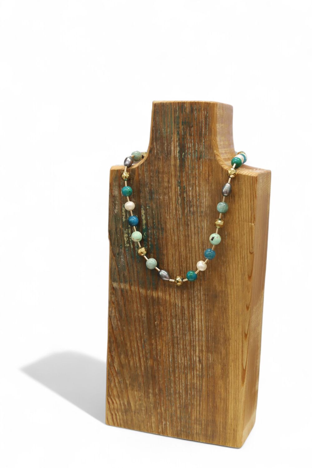 Turq/Pearl/Bead Assorted Strand