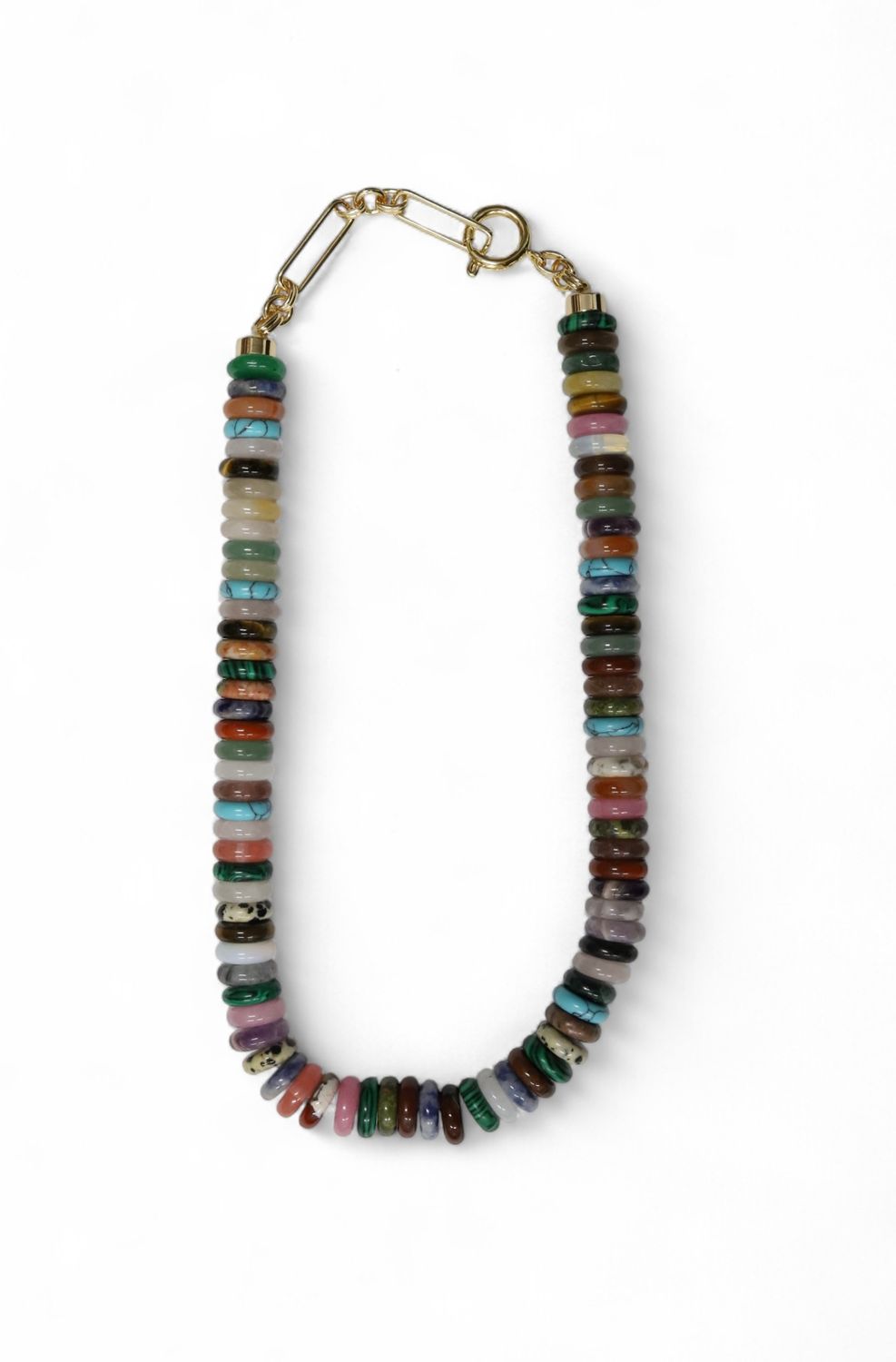 Fruity Beaded Disc Necklace