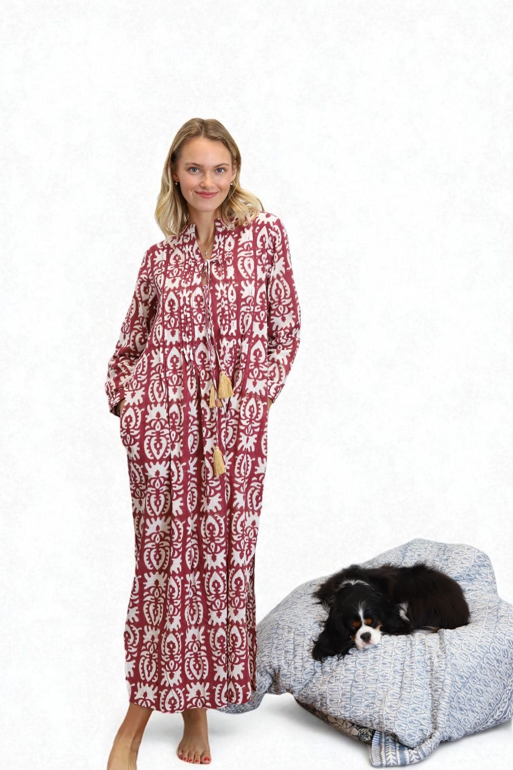 Patsy Dress- Terracotta Drift