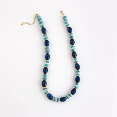Turq/Midnight Beaded Strand