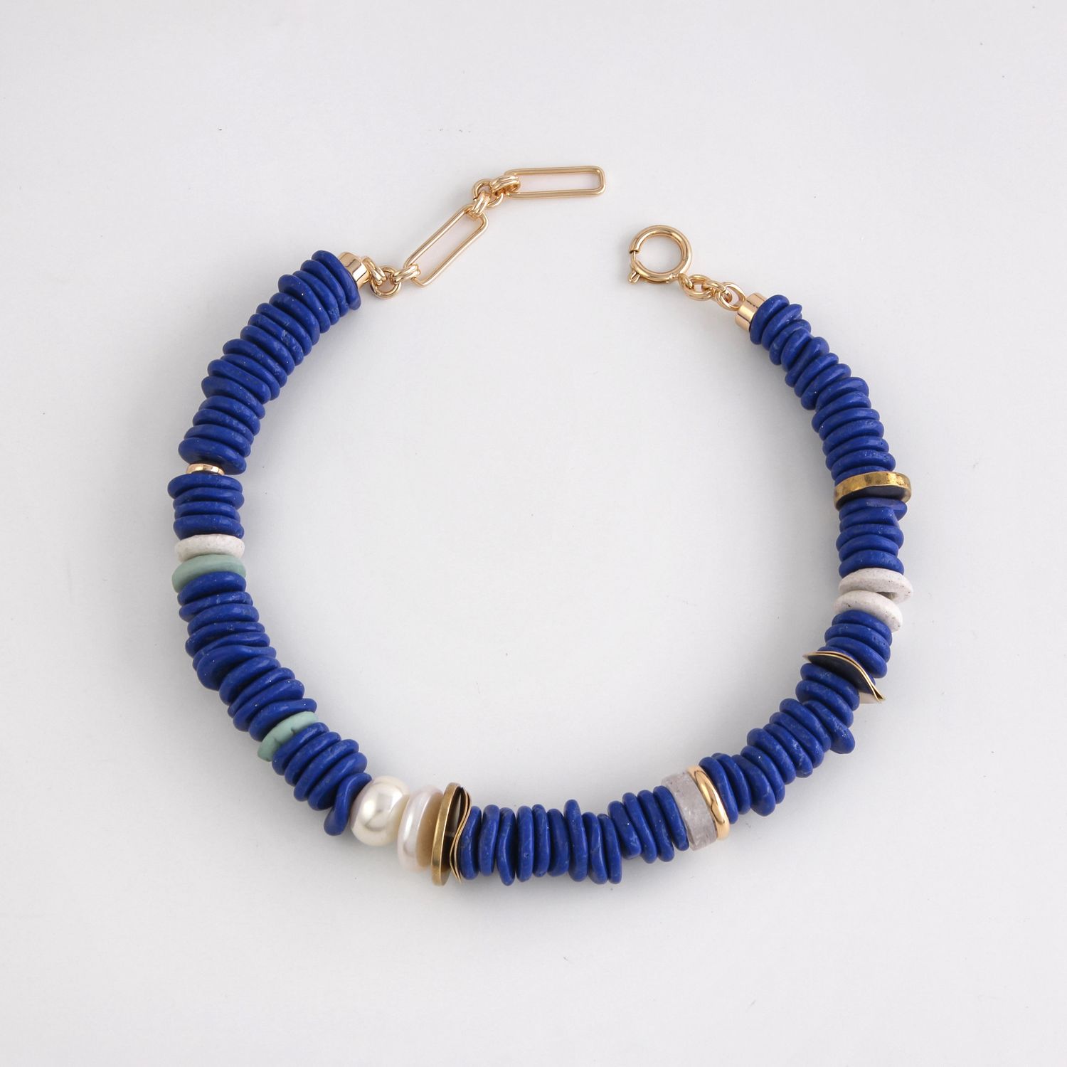 Gayle Statement Necklace- Cobalt