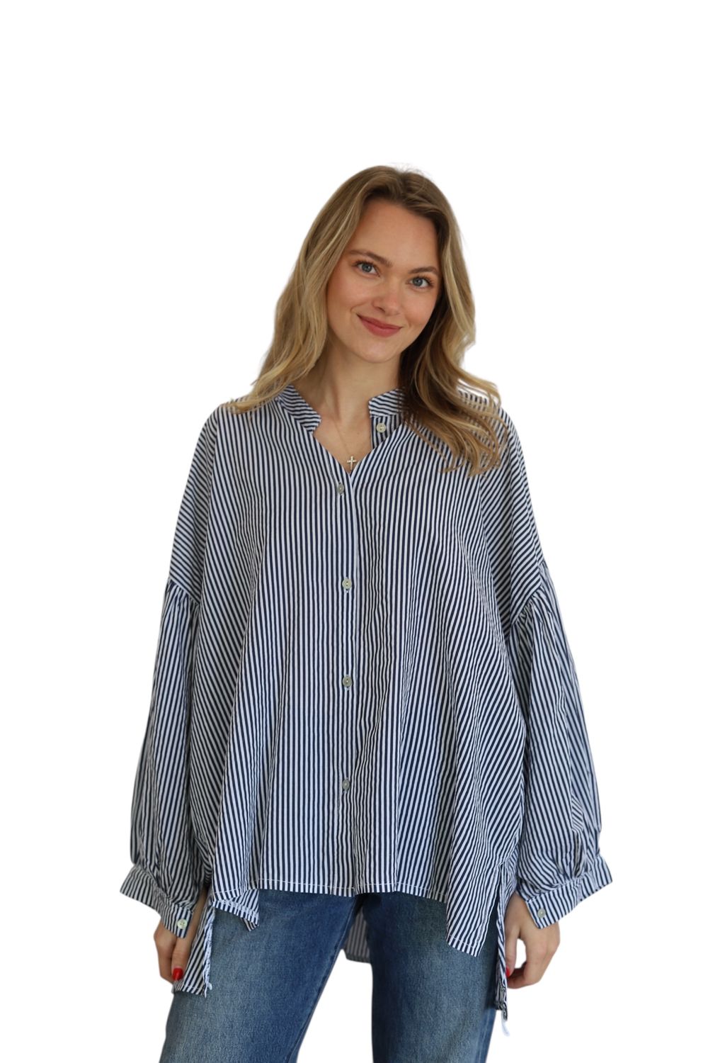 Airy Butterfly Blouse- Stripe