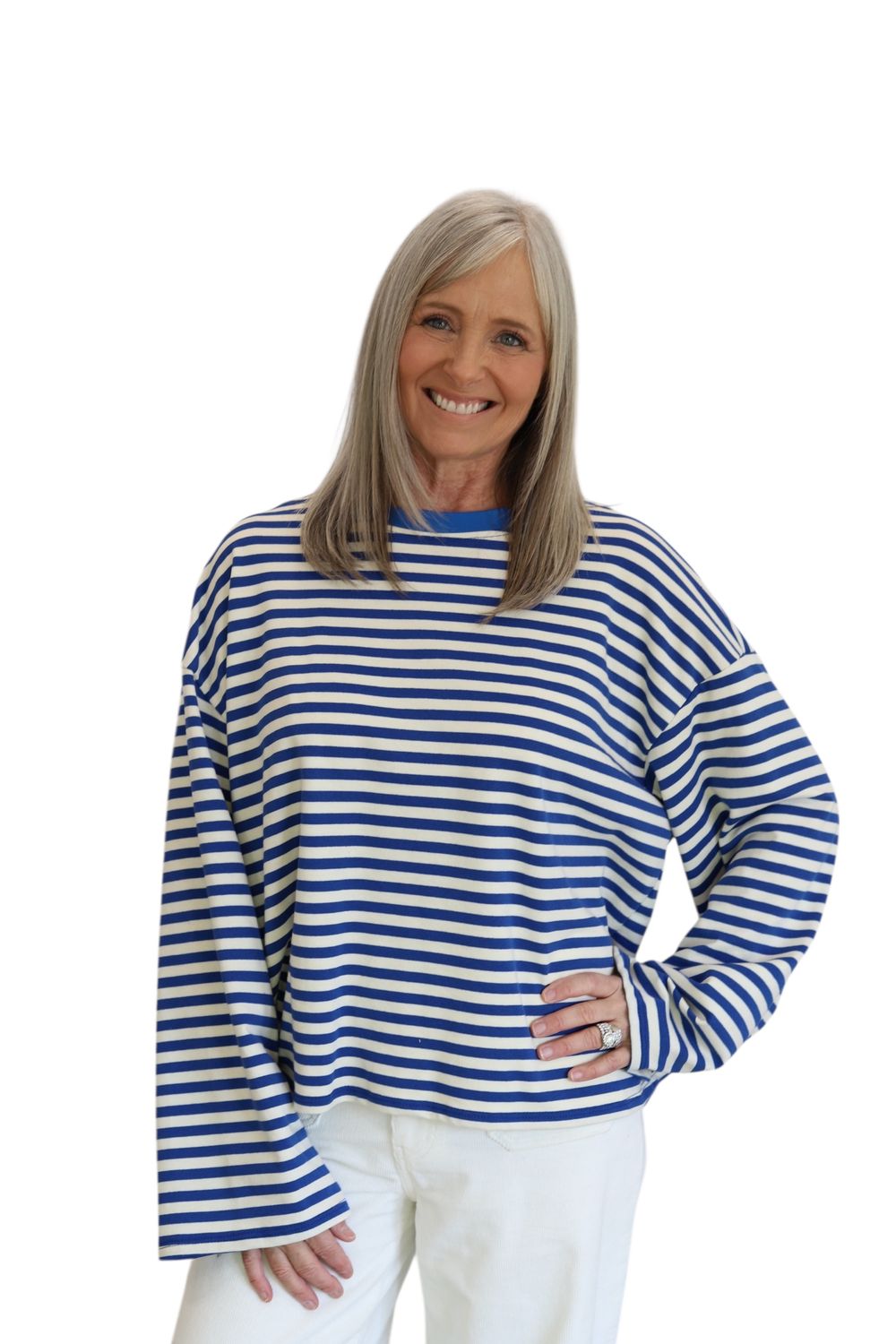 Royal Stripe Sweatshirt