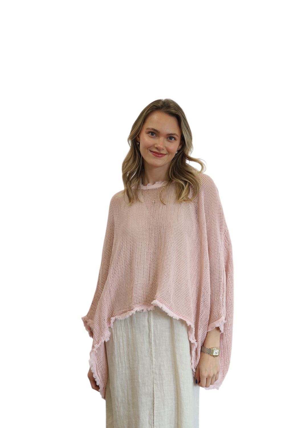 Fisherman Fray Poncho/Topper