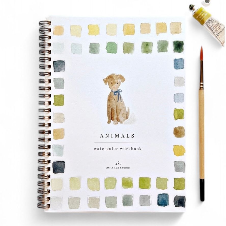 Animals Watercolor Work Book