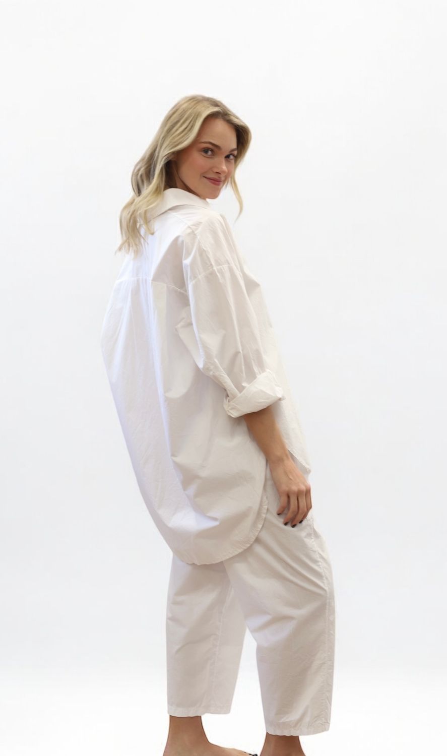 Poppy Button Down