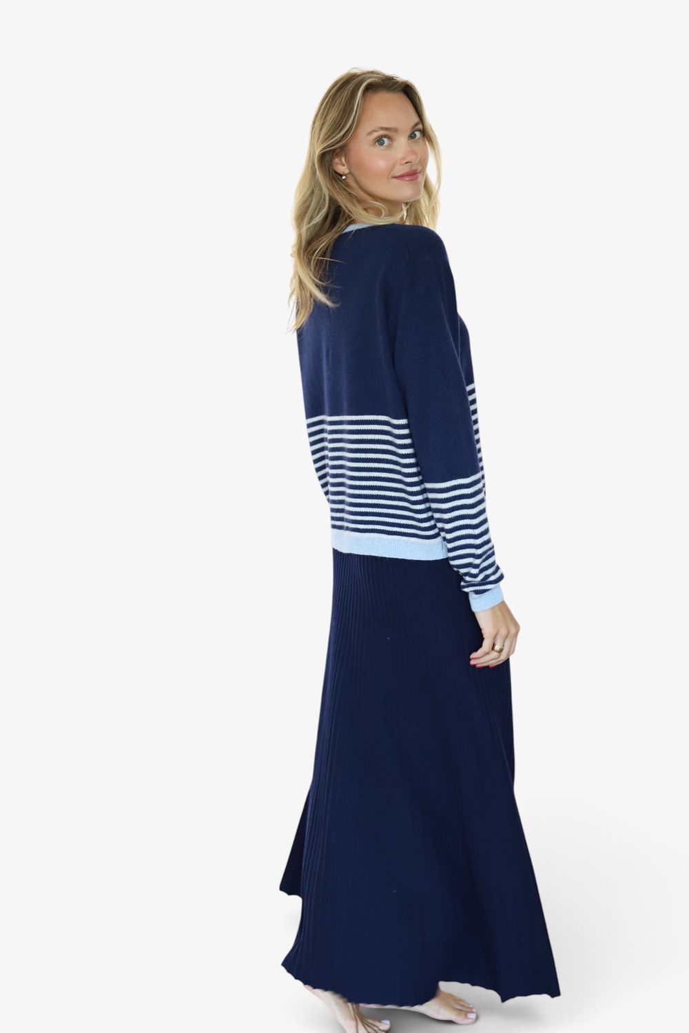 City Sweater Skirt- Navy