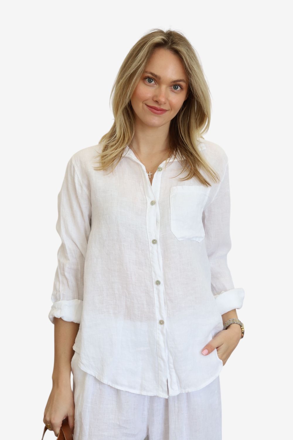 Girlfriend Linen Shirt