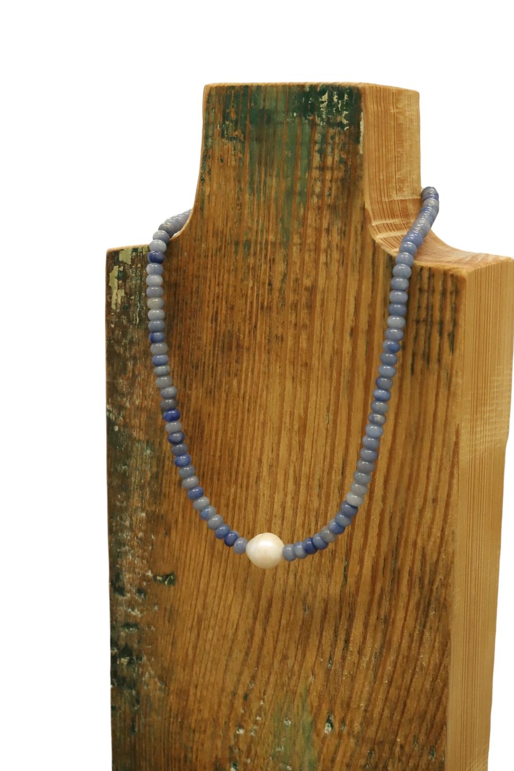 Slate Ocean &amp; Pearl Beaded Necklace