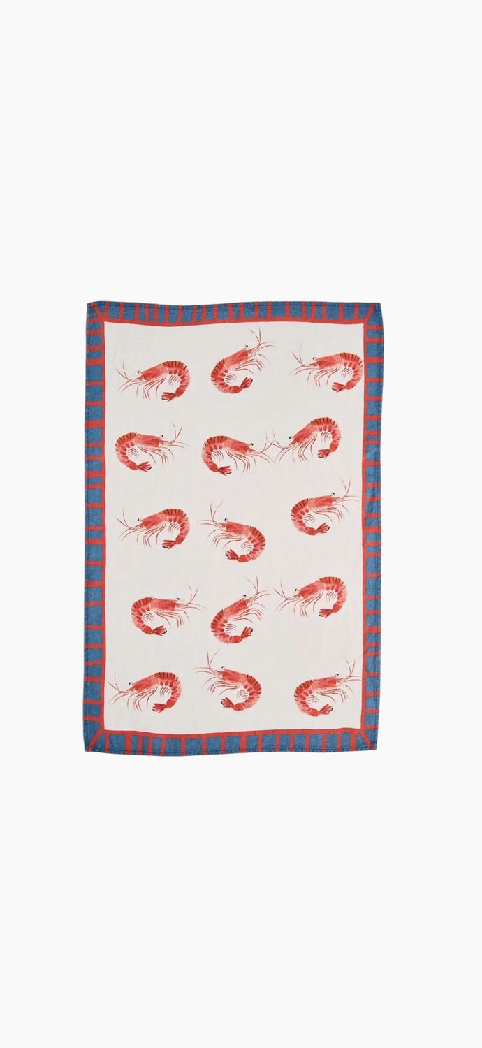Bucket of Shrimp Tea Towel
