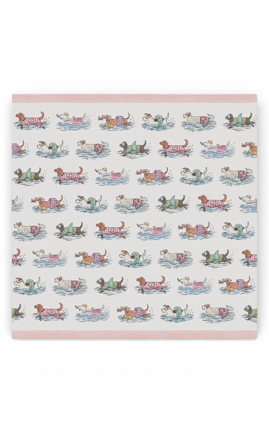 Swimming Pups Tea Towel