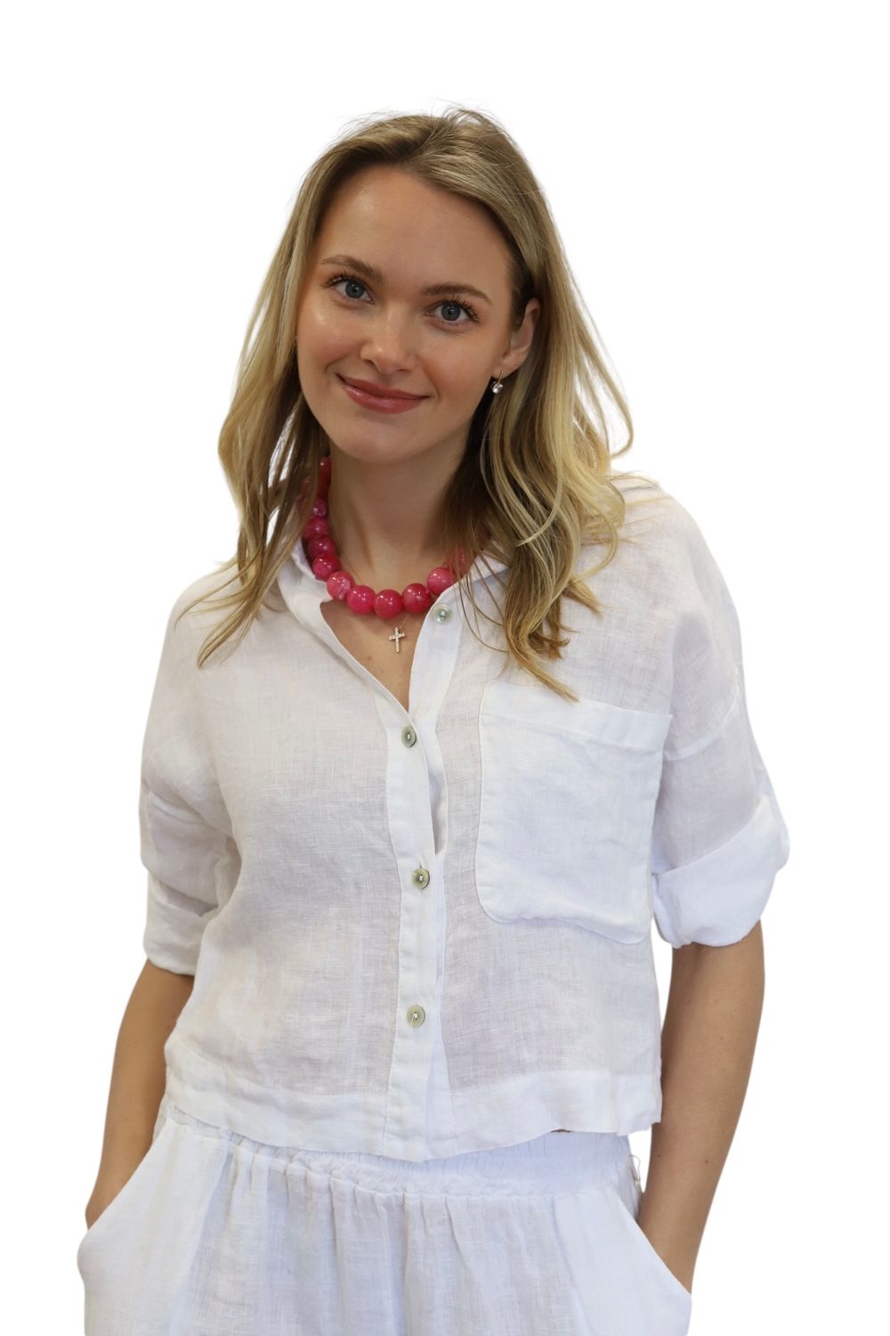 Dottie Necklace- Hot Pink