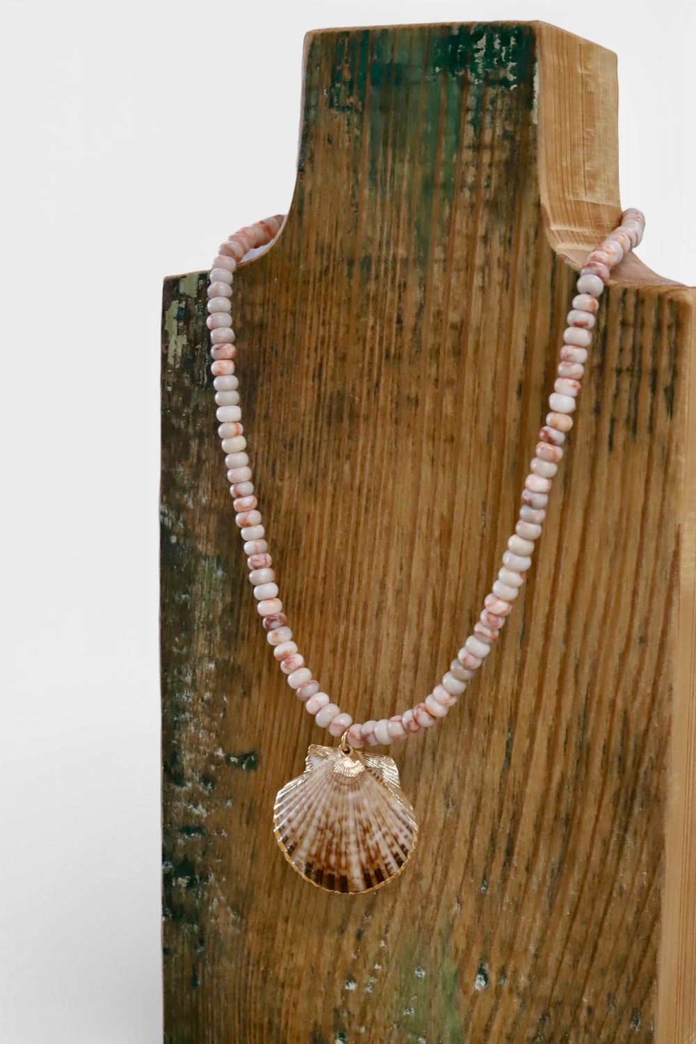 Clay Shell Pendant Strand