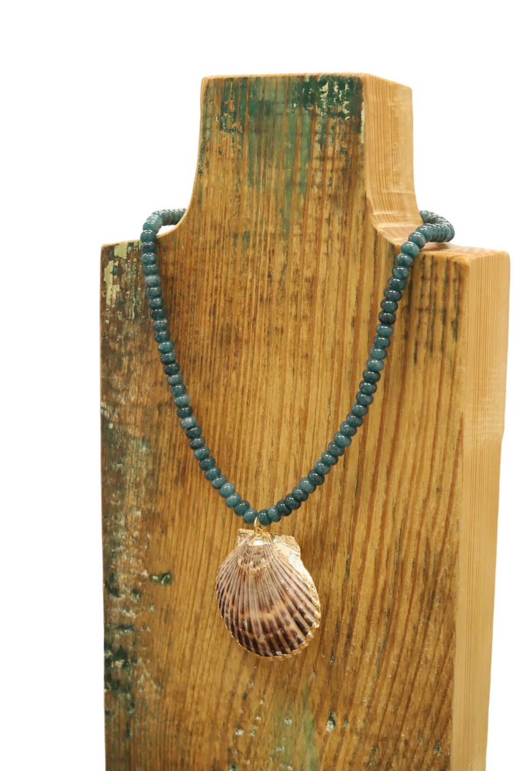 Ocean Green Shell Pendant Strand