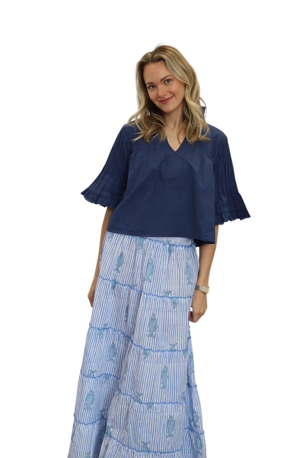 Beach Skirt- Saltwater Stripe