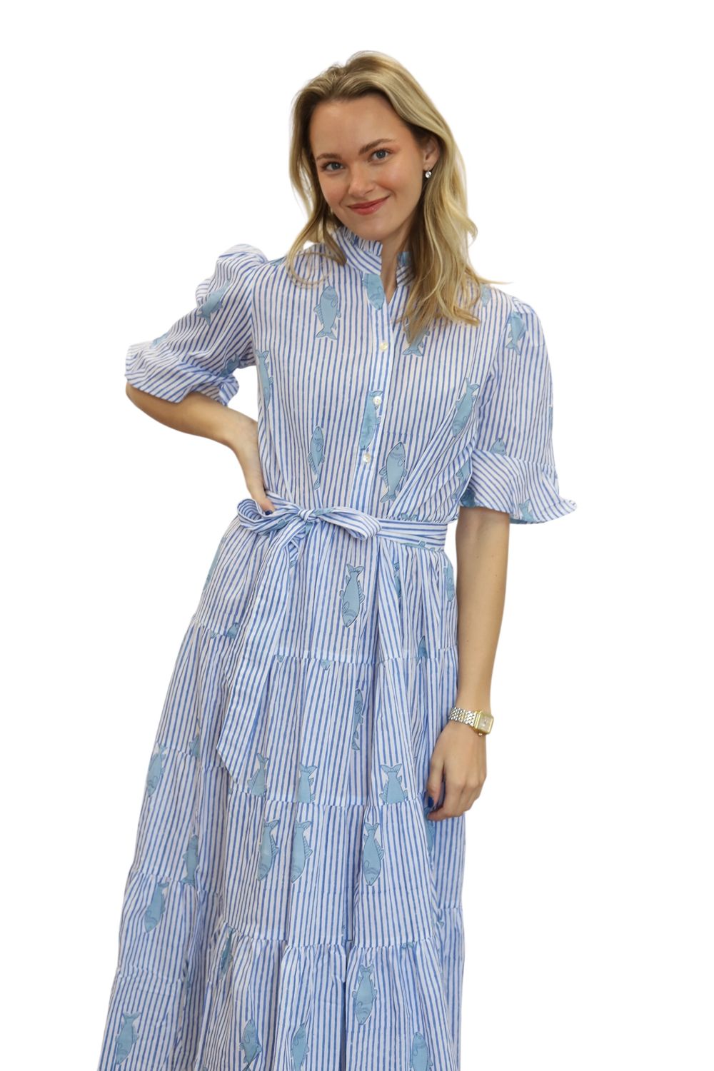 Austin Dress- Saltwater Stripe