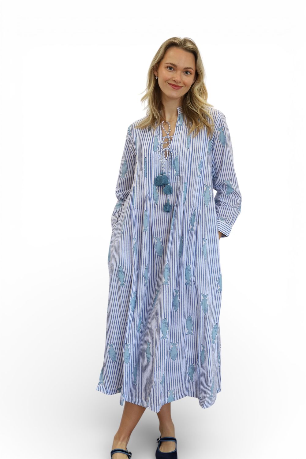 Patsy Dress- Saltwater Stripe