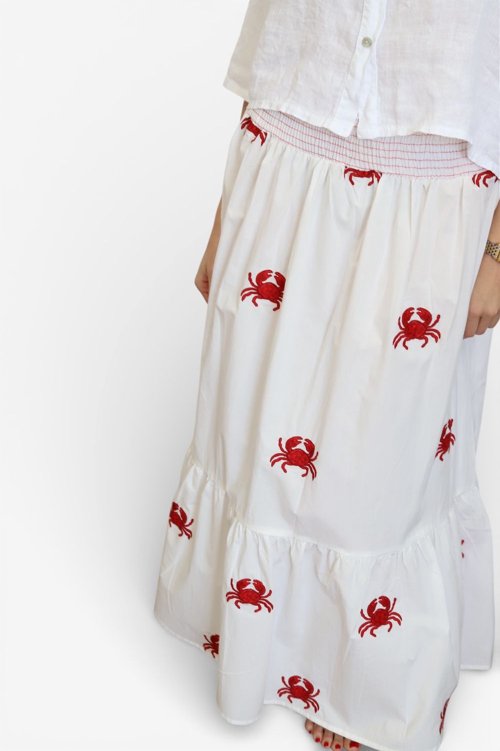 Poppins Skirt- Red Crab