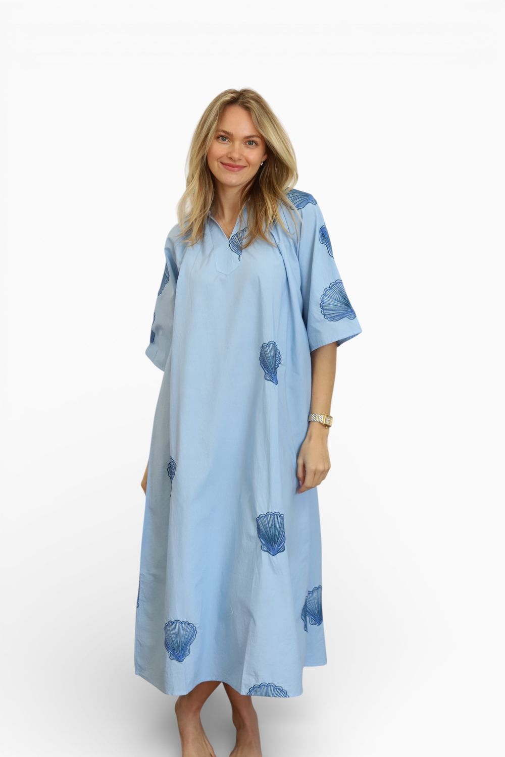 Butterfly Kaftan- Scallop Shell