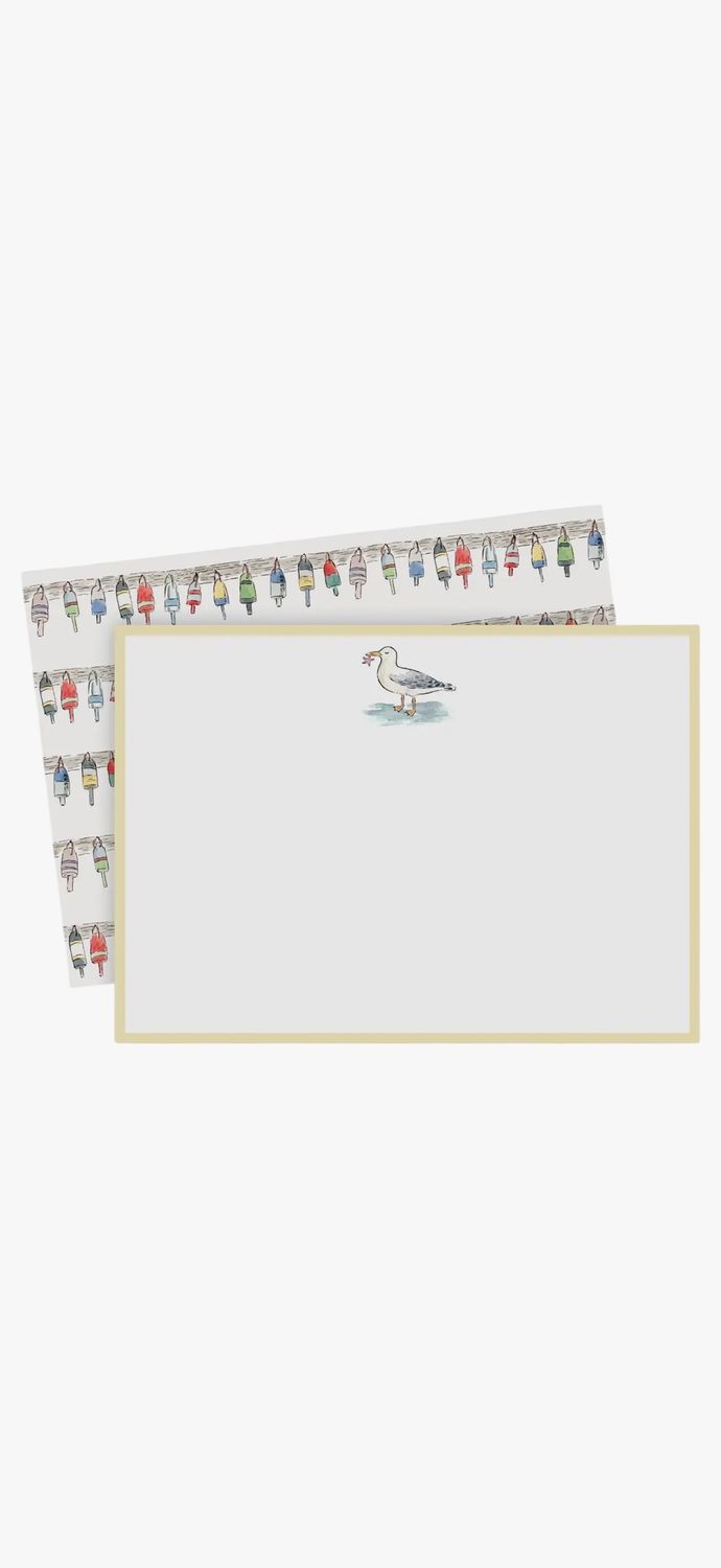 Buoy/Seagull Flat Note Set of 8