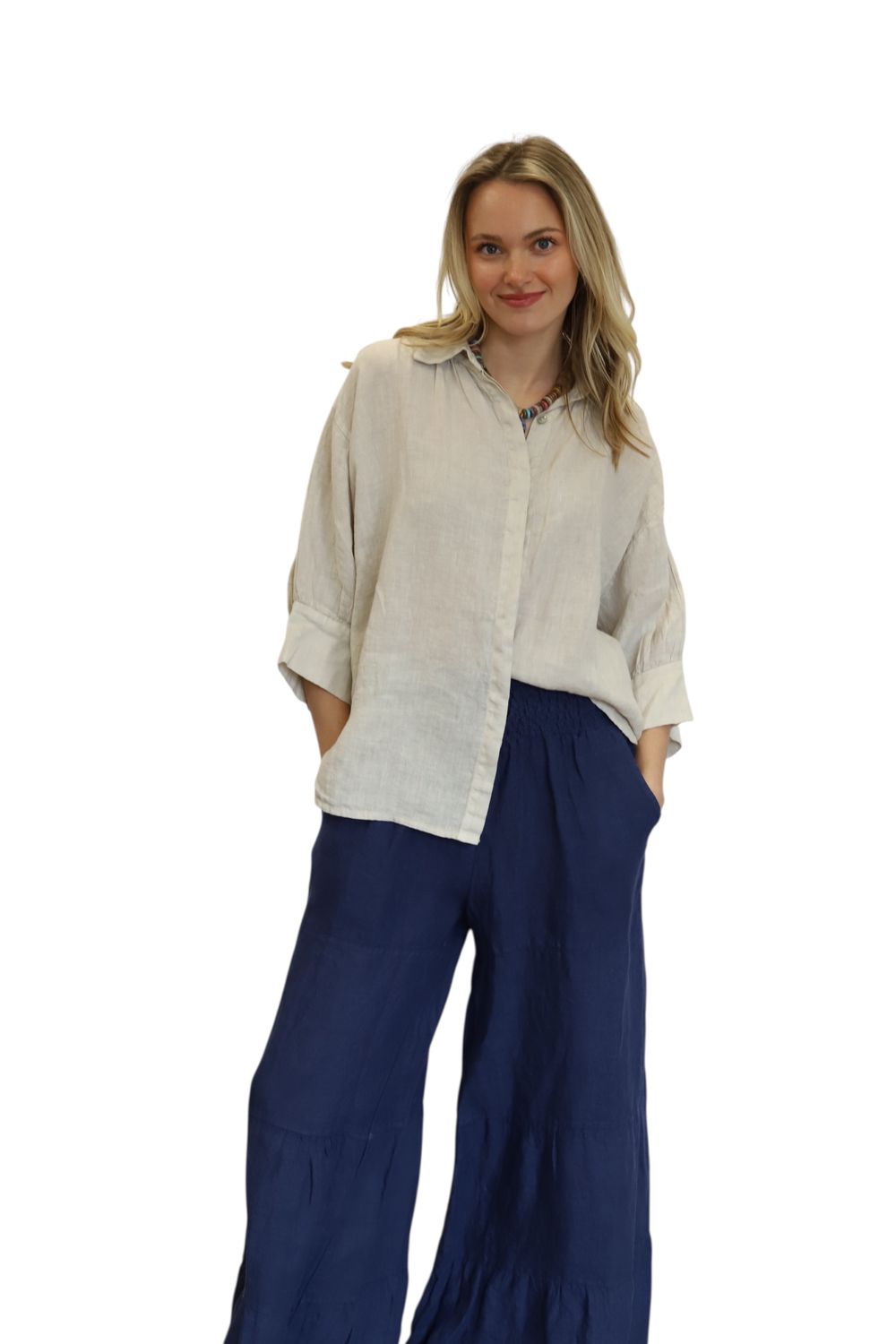 Marcie Tiered Linen Pants