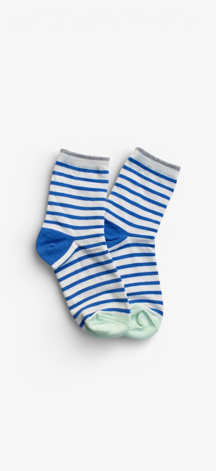 Classic Blue Stripe Socks