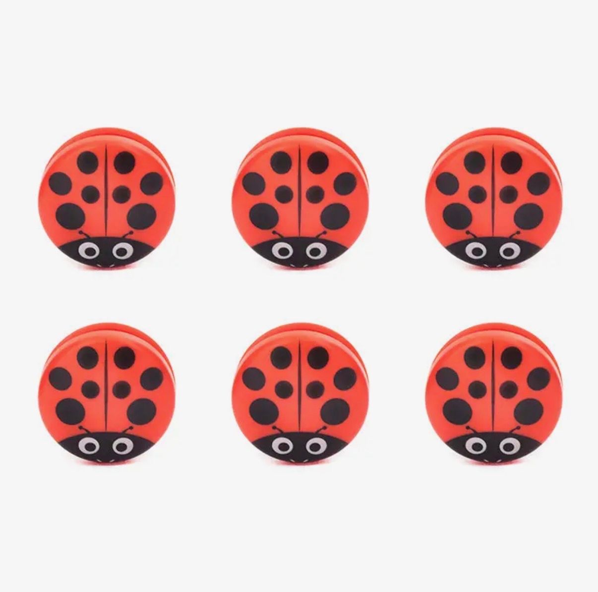 Lady Bug Bag Clips (set of 6)