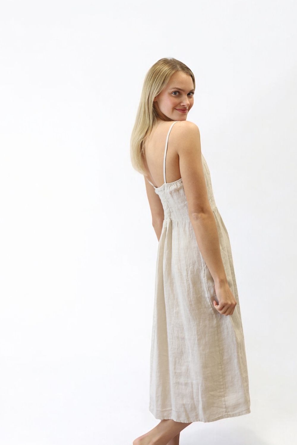 Mary Beth Linen Dress