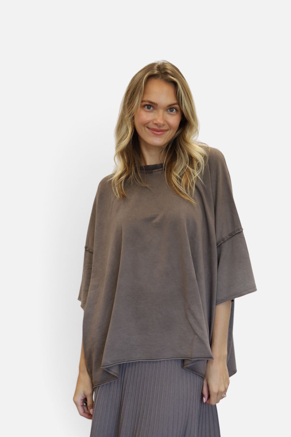 T-Sweatshirt, Short Sleeve- Mushroom