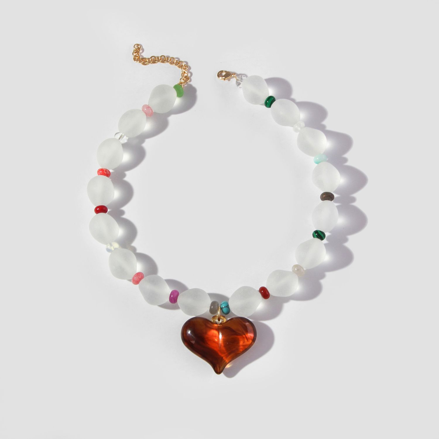 Frost &amp; Heart Necklace