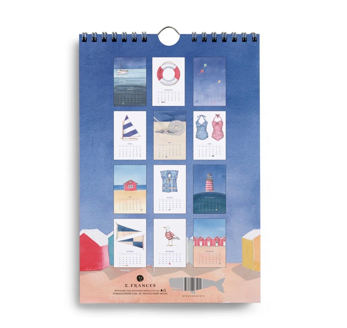 A year by the sea calendar