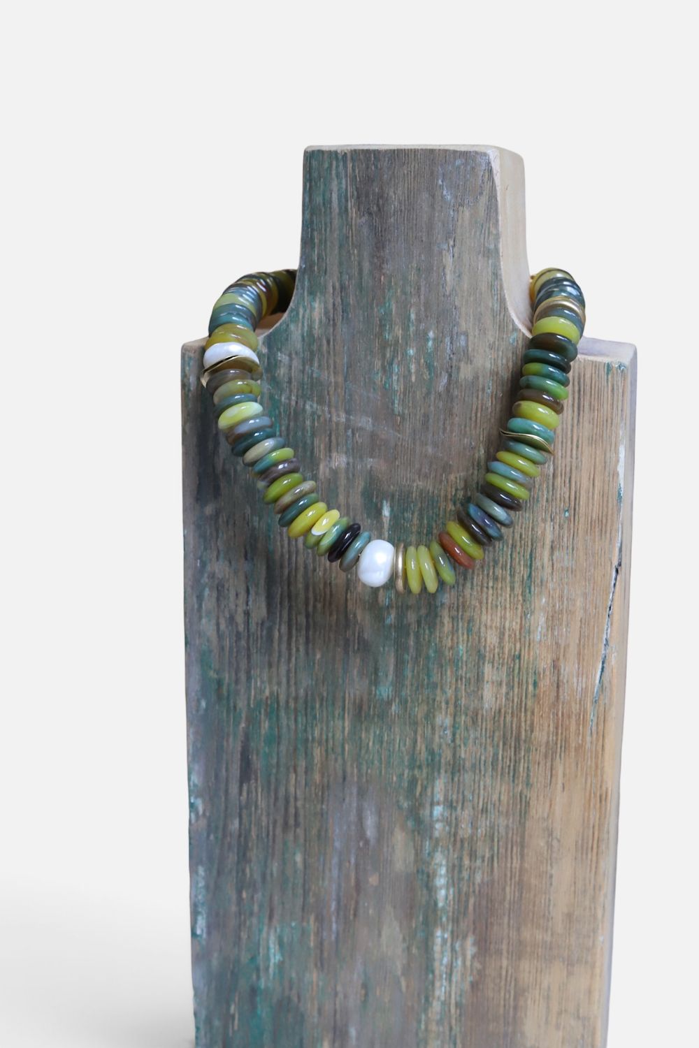 Gayle Necklace- Citron Greens
