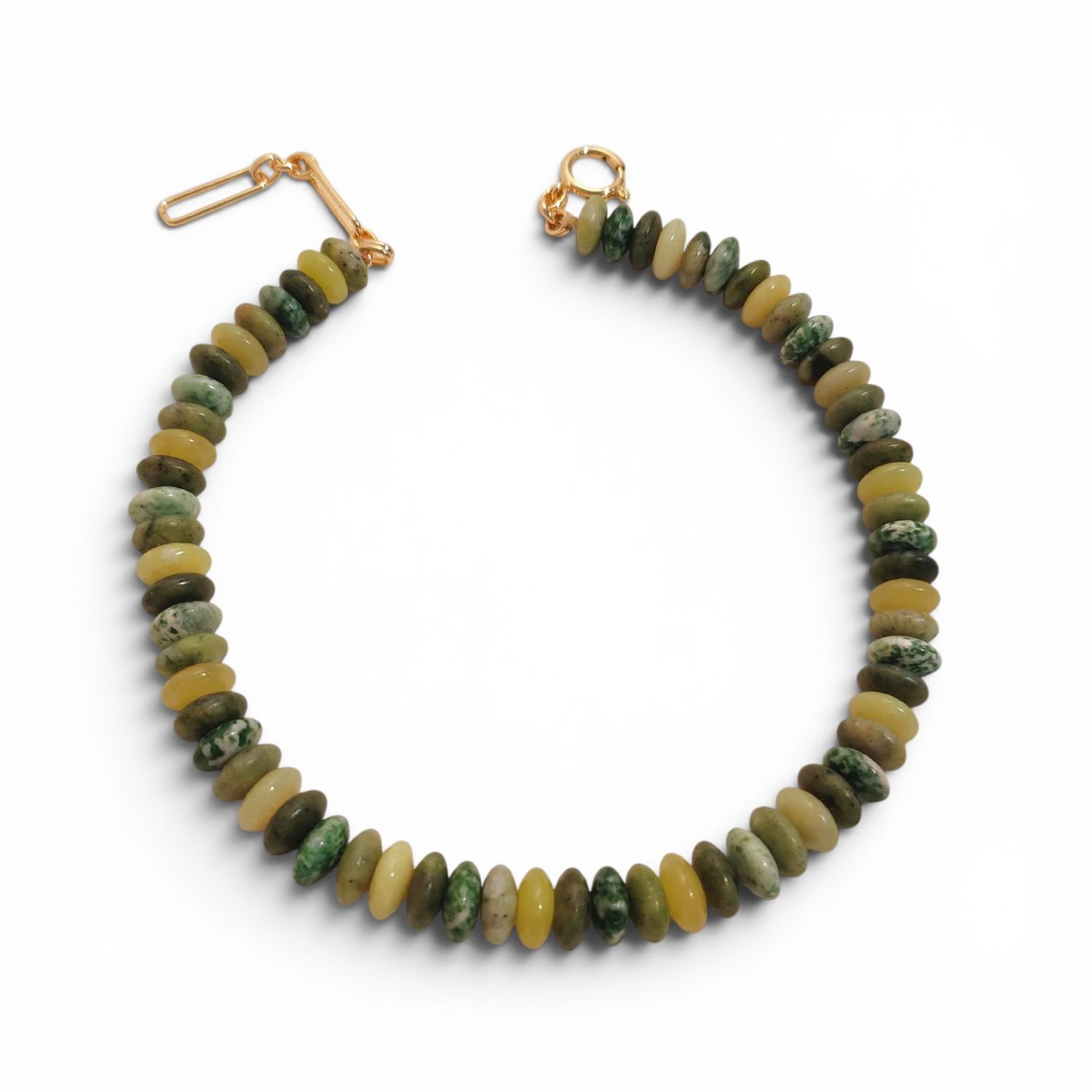 Prism Necklace- Moss Green